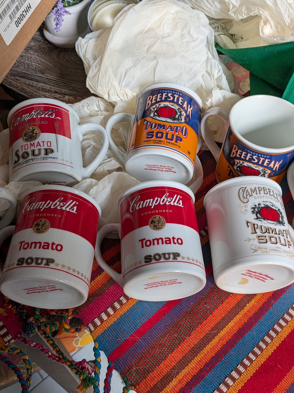 Vintage Tomato Soup Ceramic Mugs